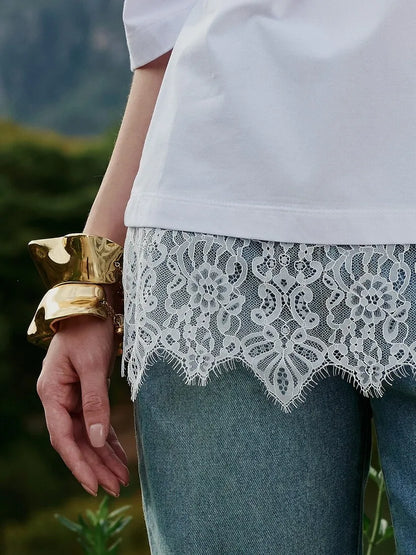 T-Shirt Renda Barra