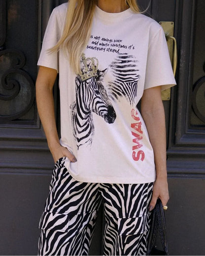 T-Shirt Zebra Oversized
