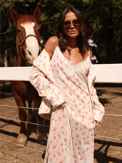 Jaqueta Sarja Floral
