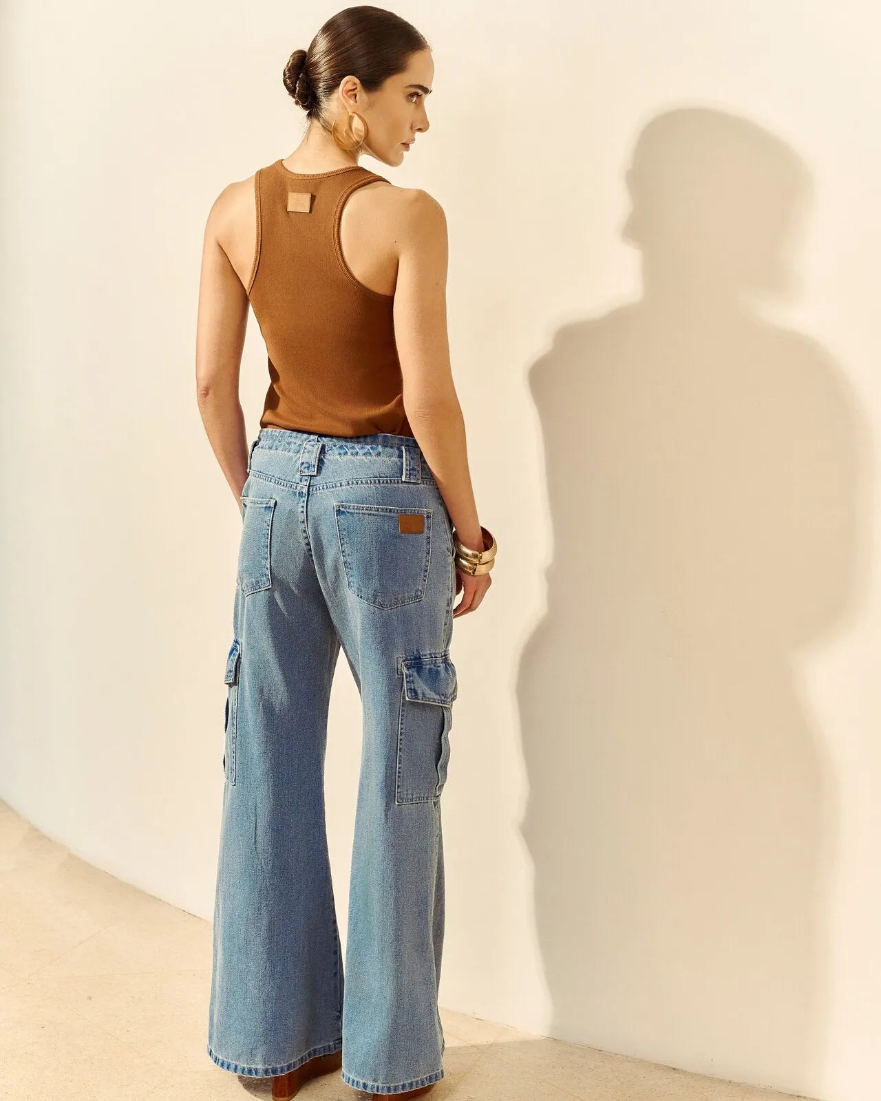 Calça Jeans Wide Leg
