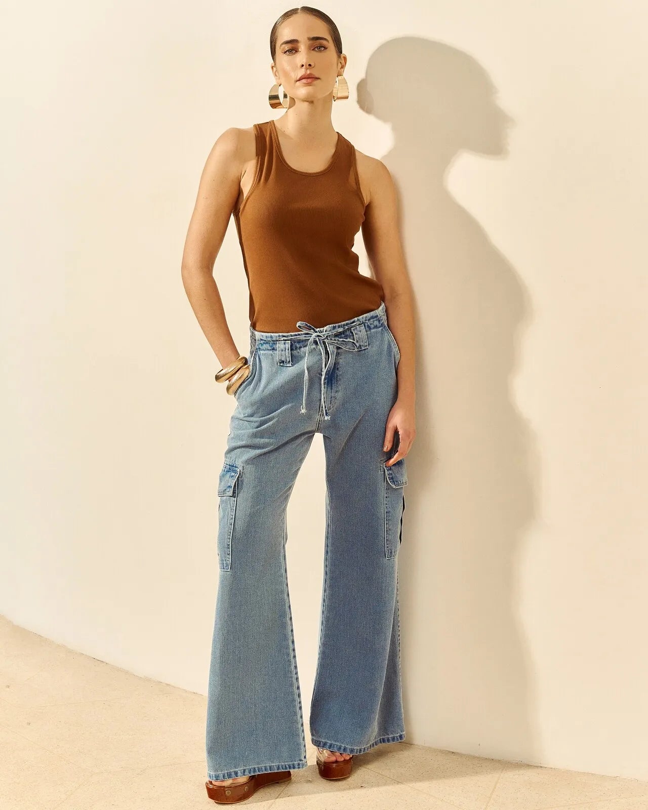 Calça Jeans Wide Leg