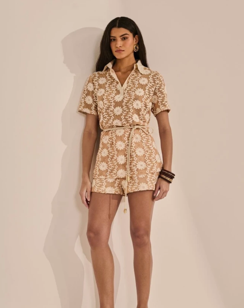 Conjunto Tela Blusa+Shorts
